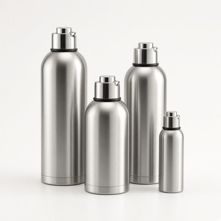 FLASK 2 LIT-STEEL- NORMAL (SA-24375)