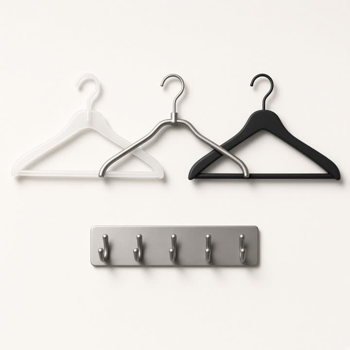 CLOTH HANGER STEEL (1X10)- PLASTIC COTTING