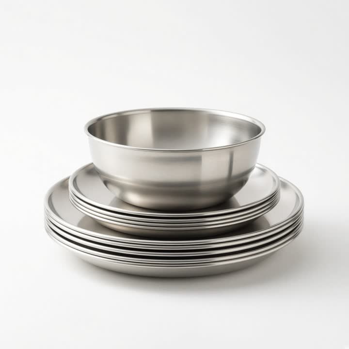 STEEL PLATE-THALI-- STAR